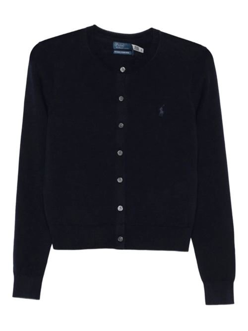 Cardigan da donna in misto lana, girocollo, colore navy POLO RALPH LAUREN | 211977954004